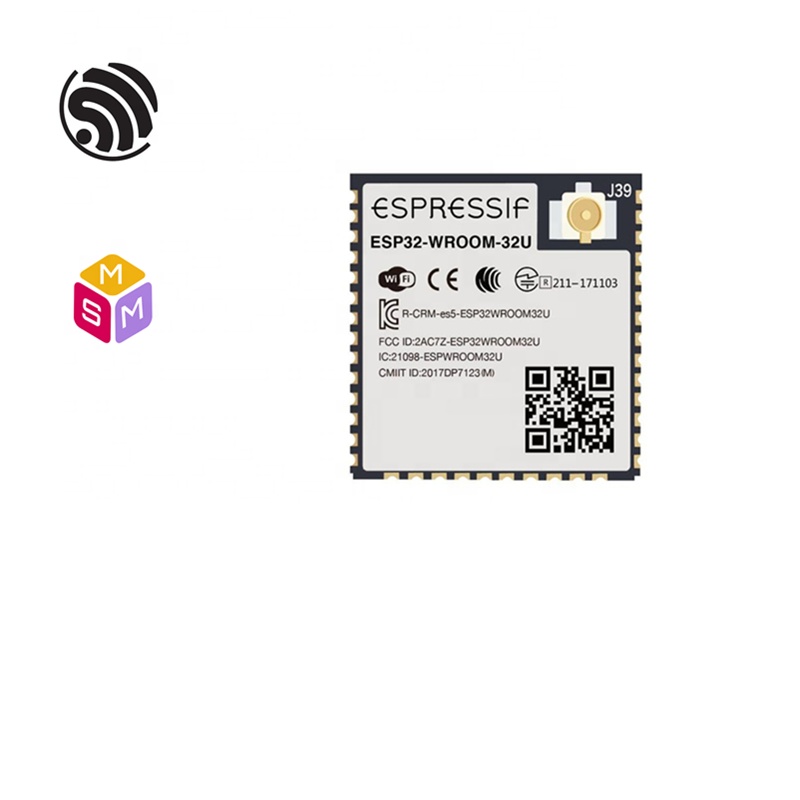 4 Мб (32 Мбит) Flash Espressif систем 32-бит MCU 2,4 ГГц Wi-Fi синий зуб LE модуль + 19,5 дБм ESP32-D0WD чип ESP32-WROOM-32U
