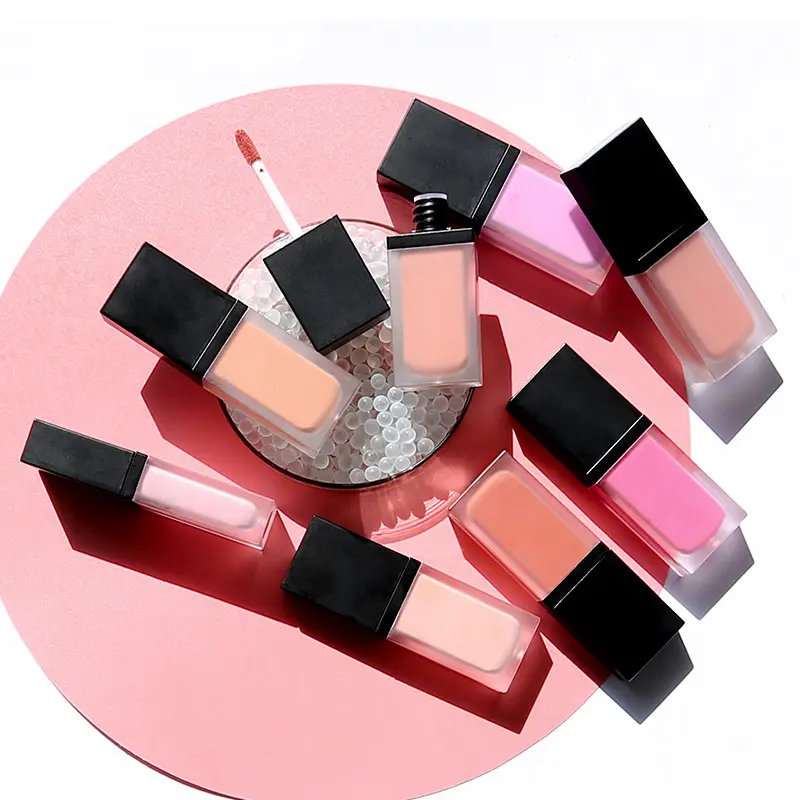 Wholesale korean lip tint oem and cheek liquid blush private label face makeup liquid blusher