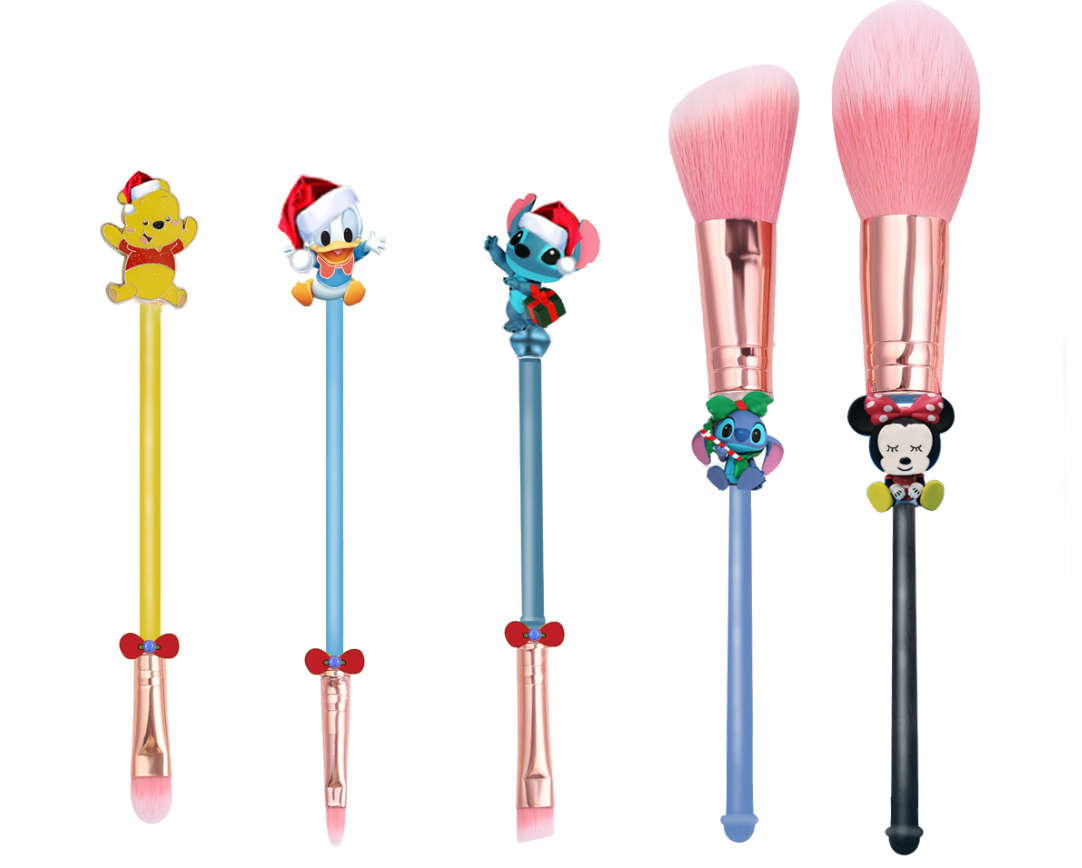 Anime Mickey Makeup Brush 5 Pcs Stitch Makeup Brush Set Powder EyeShadow Brushes Christmas Giftware