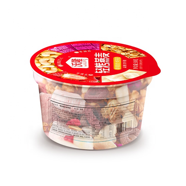Superior quality instant food healthy oatmeal breakfast bowl style packaging made in China 50g with nuts and fruits