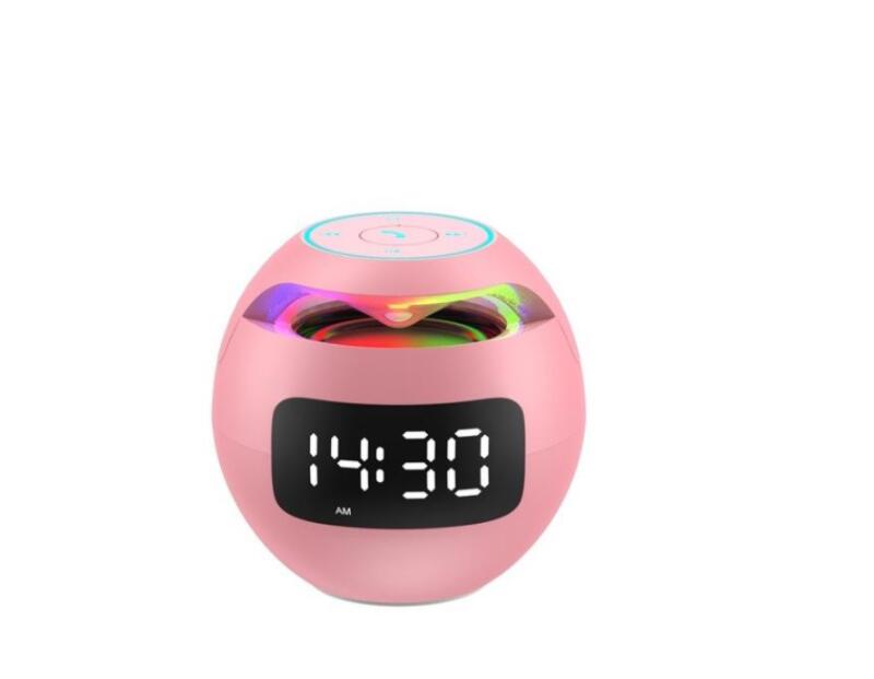 NEW Mini Speaker with LED Digital Alarm Clock Portable Wireless Subwoofer Speaker Support TF Card FM Radio Music Play