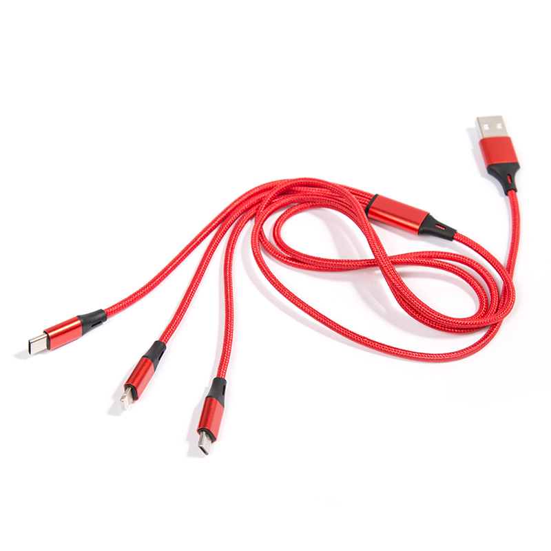 2021 latest data cables 1.5M usb data cable high quality 3 in 1 data cable
