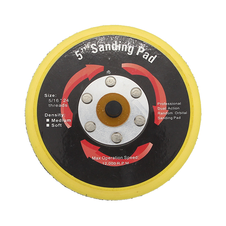 Factory Price 5 Inch green color Hot sales 4 inches Sanding Paper to grind for wood polishing good quality 6 holes pneumaticdisc