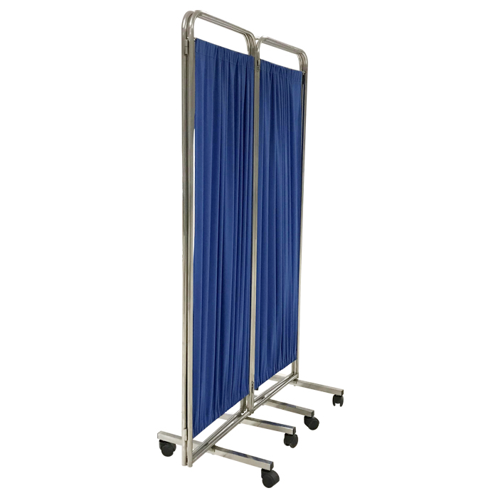 Hospital Use Medical Movable 4 - Panel Stainless Steel Folded Screen