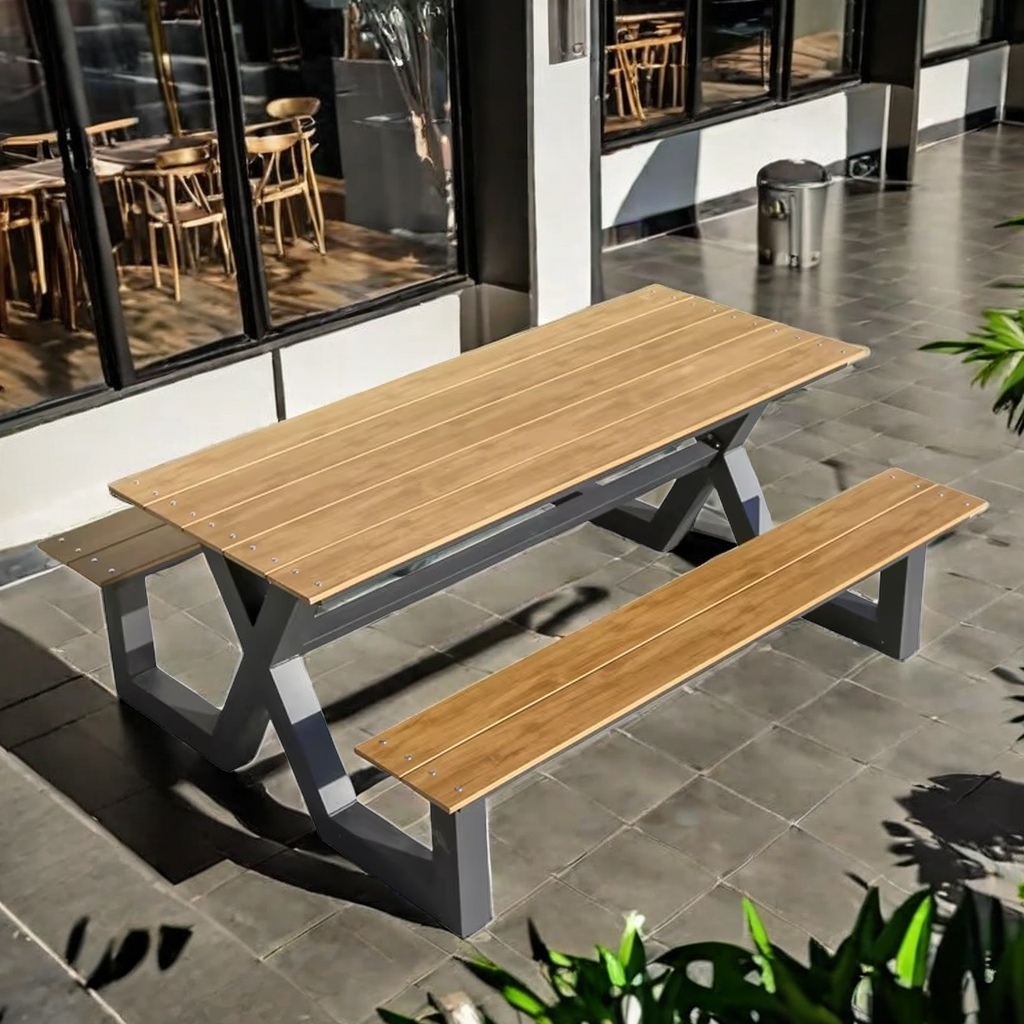 Aluminium Garden Furniture Outdoor Tables And Bench Garden Table Sets Outdoor Table With Benches teak outdoor Furniture