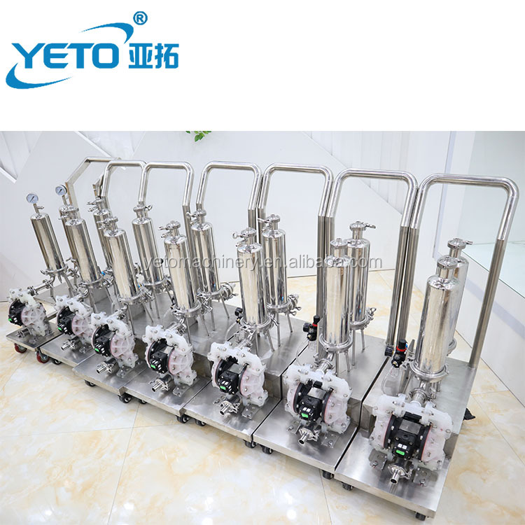 YETO high quality removable dual stage filter Perfume filter purification equipment