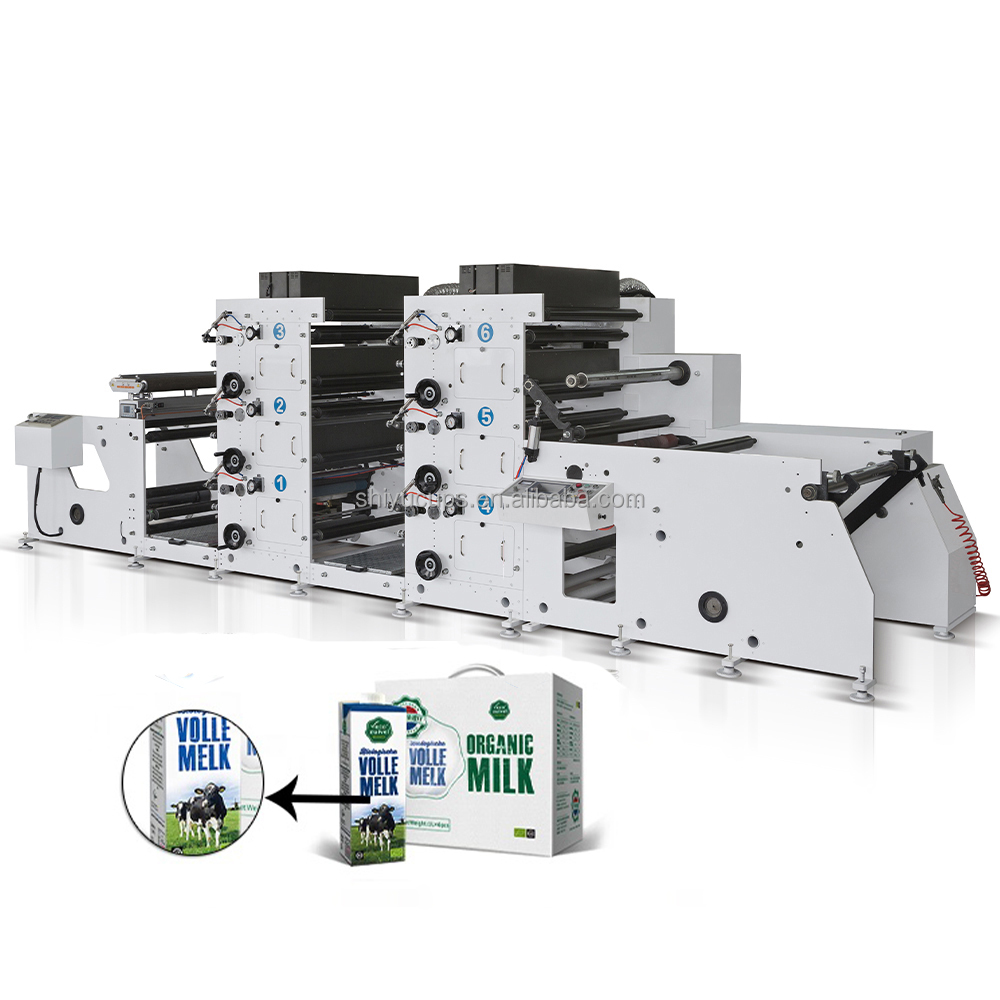 4 5 Colors Paper label Flexo Printing Machine Automatic Roll to Roll 6 8 Colors Flexographic Printer Flatbed Printer