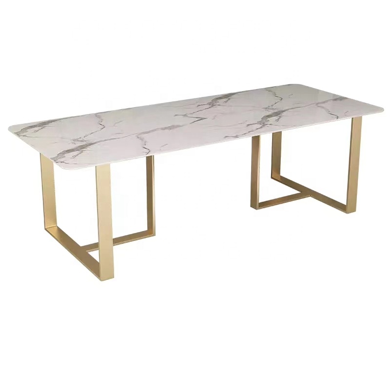 (SP-RT056) Modern design metal dining room furniture cafe marble dining tables coffee tables