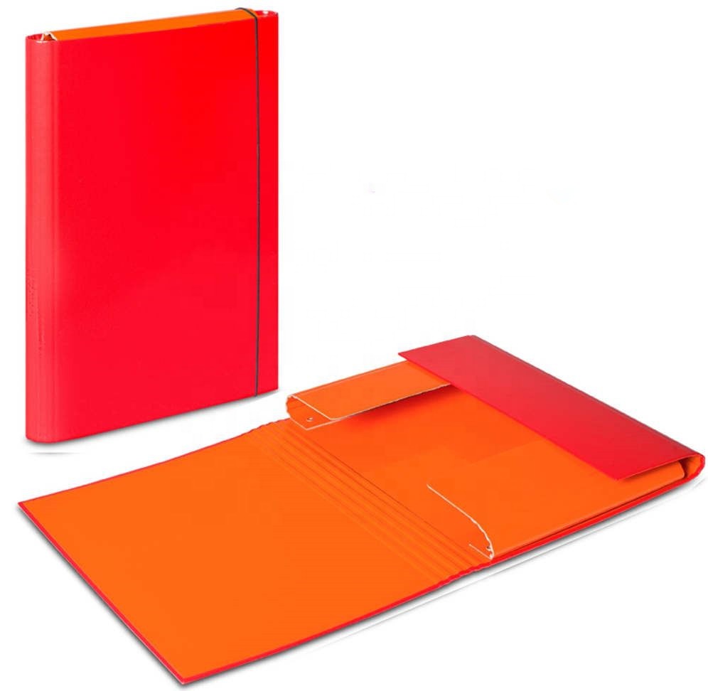 A4 Document Folders Elastic Band Storage Files Foolscap Paper Hard Cardboard