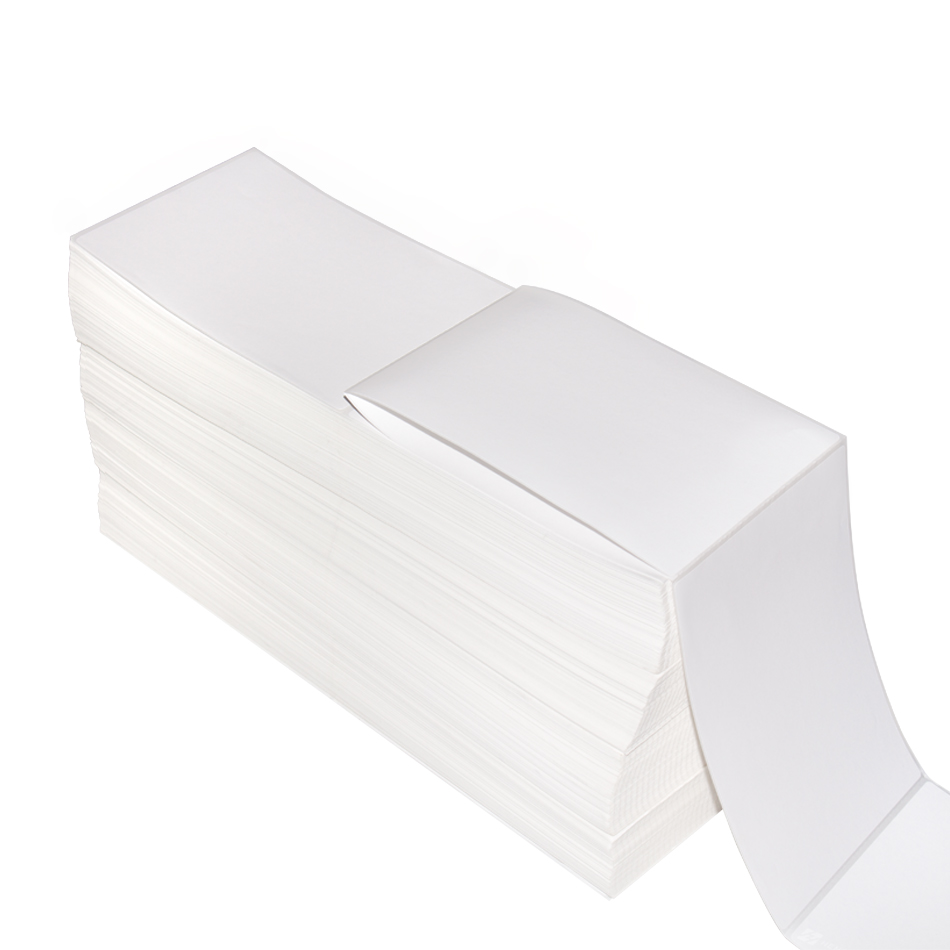 Fanfold 4x6 прямые термоэтикетки, этикетки для доставки/этикетки для штрих-кодов для всех видов термопринтеров