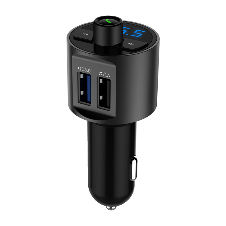QC3.0 двойной Micro USB 3.6A быстрая зарядка автомобильное зарядное устройство радио беспроводное подключение автомобильное зарядное устройство