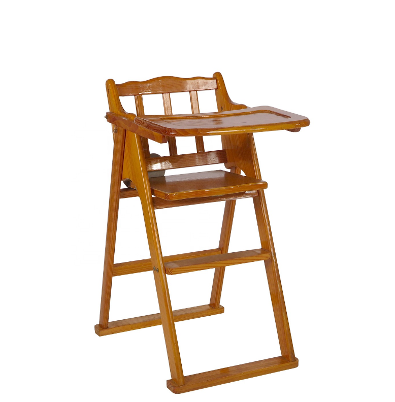 Wholesale Multi Function Wooden Baby High Chair for Baby Feeding Pink Green Nice White