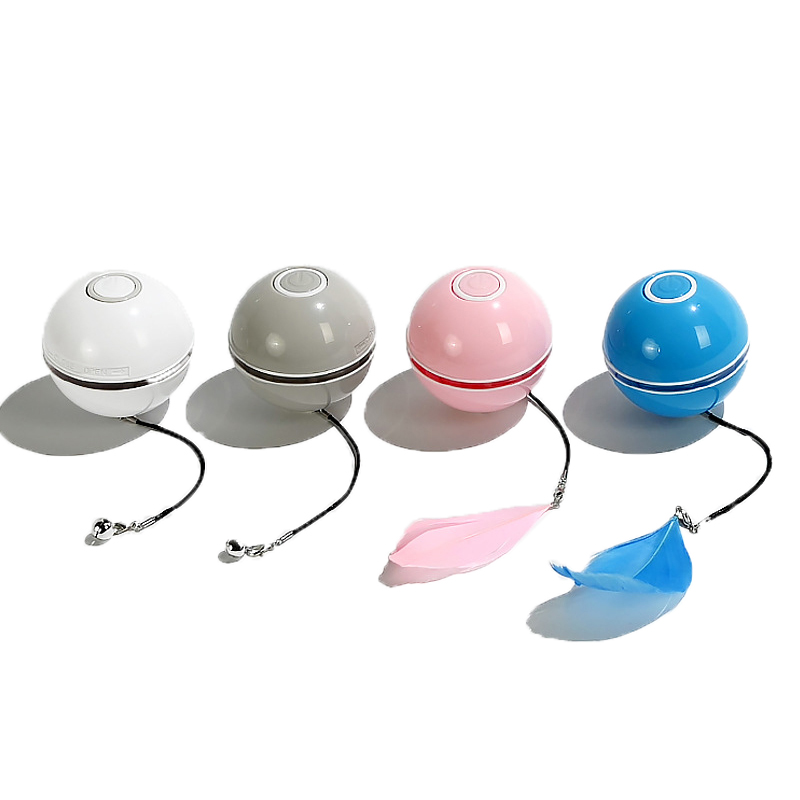 Pet Cat Toy Led Glow Cat Ball Usb Charging Smart Cat Toy Electric Rolling Ball