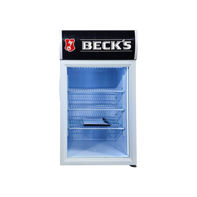 68L small commercial refrigerator transparent glass door refrigerator cold drink refrigerator display chiller