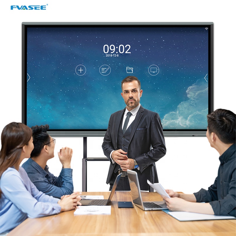FVASEE 65 75 86 дюймов Смарт-плата 4K экран дисплей Интерактивная плоская панель
