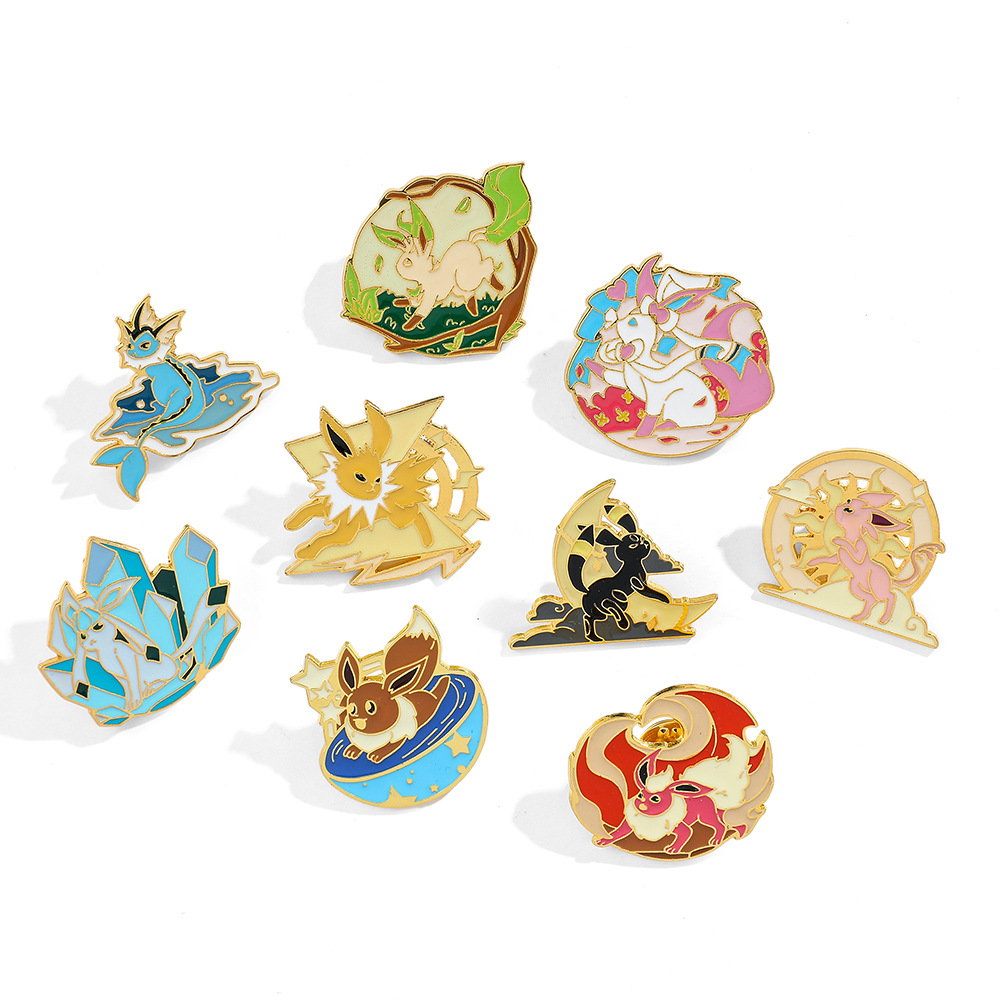 2024 Newly Funny Pokemond enamel pins cartoon poke monster brooch