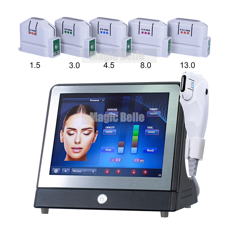 Portable high intensity focused ultrasound therapy 3d 4d hifu machine for face lifting wrinkle removal weight loss