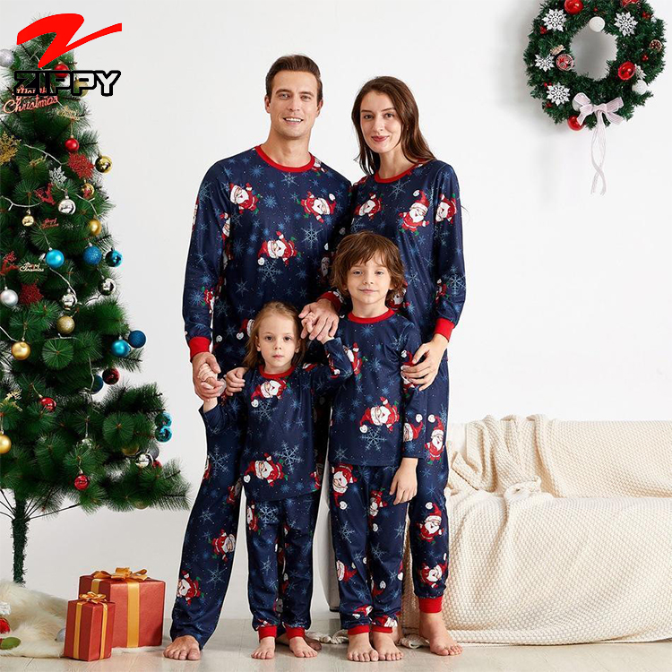 New fashion funny christmas pajamas for adults child baby onesie family pijama sets long sleeve christmas pyjamas