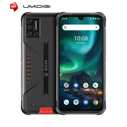 Shopify дропшиппинг UMIDIGI BISON Rugged мобильные телефоны 6 ГБ + 128 Гб 6,3 дюйма IP68 водонепроницаемый смартфон Adndroid
