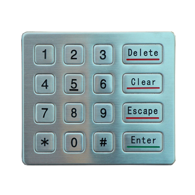 IP65 keyboard/ATM machine keyboard/4x4 keypad atm matrix