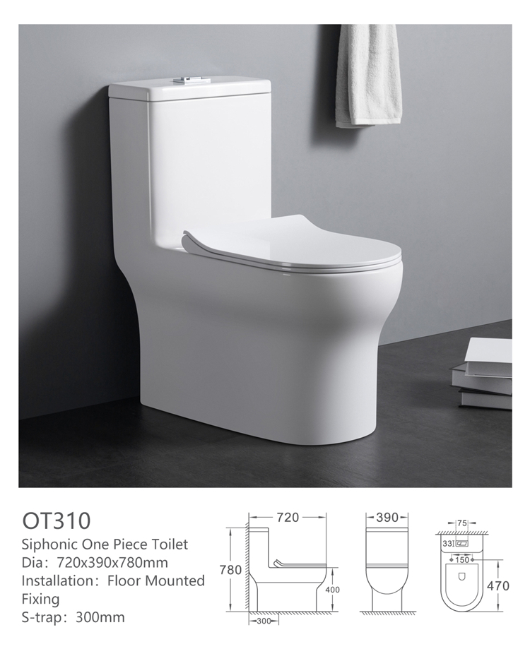 OT310, оптовая продажа, сифон с пользовательским логотипом, промывка, 1 шт., керамические унитазы для унитаза для отеля
