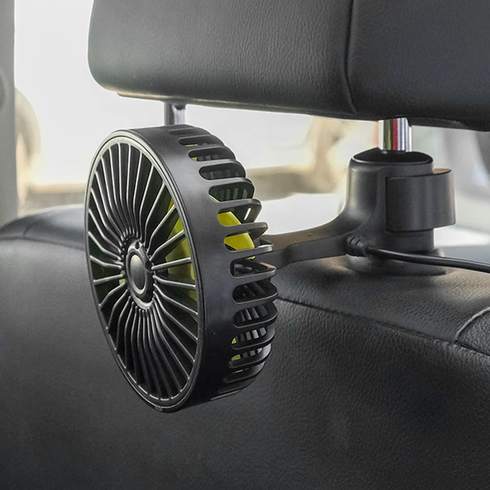 Universal Car Hook Car Back Seat Headrest USB Fan With Switch Air Cooling Fan for Car Truck SUV Boat