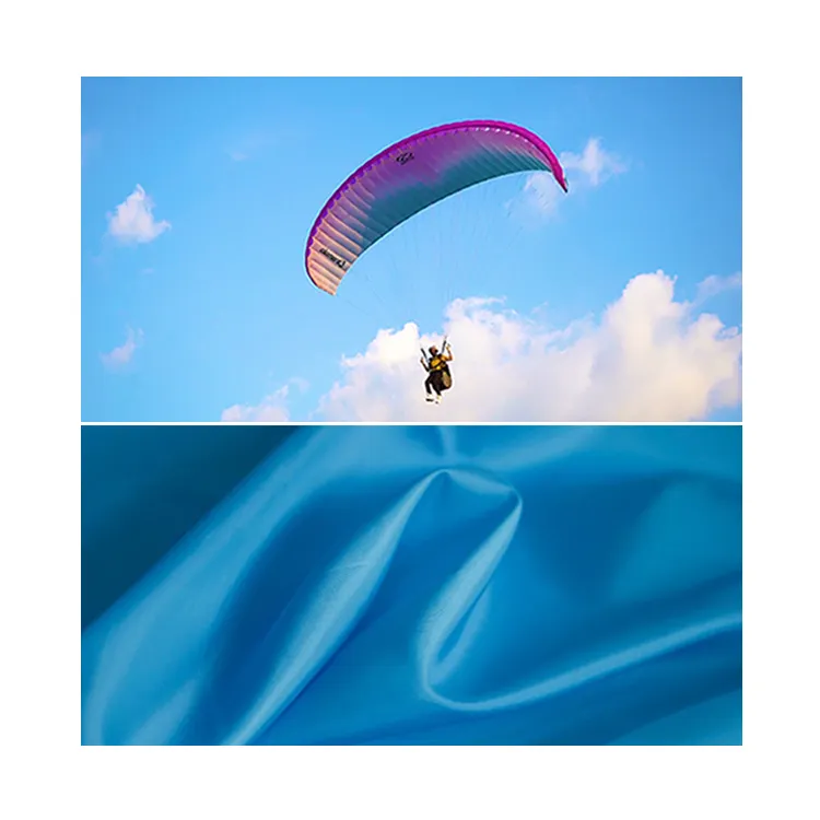 Wholesale 210T Nylon Waterproof Ripstop Fabric Outdoor Paraglider Nylon taffeta Fabric For Outdoor Tents Bags