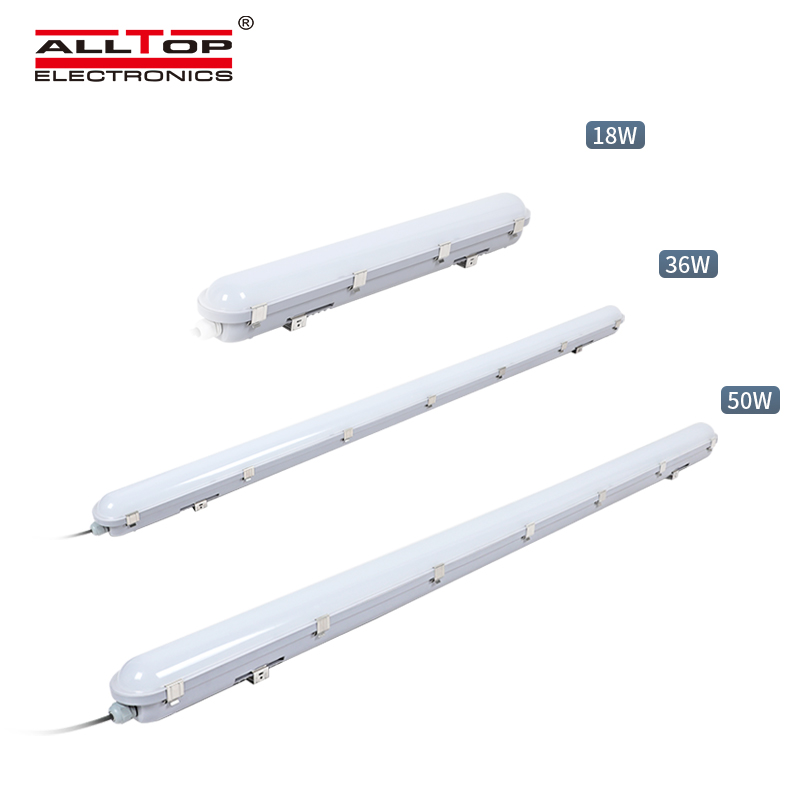 ALLTOP, высокая яркость, рабочее освещение, поликарбонат Ip65, водонепроницаемый, 18 Вт, 36 Вт, 50 Вт, светодиодный светильник с тройной защитой