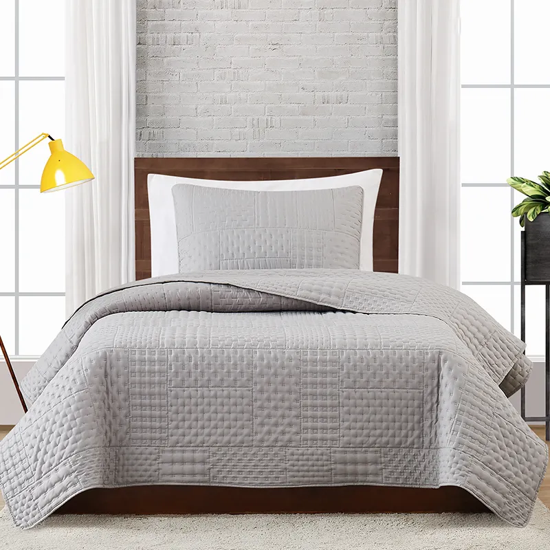Wholesale Home Hotel 100% Cotton Bedspread 2 Pcs Bedding Set Kingsize Bedspread Coverlet