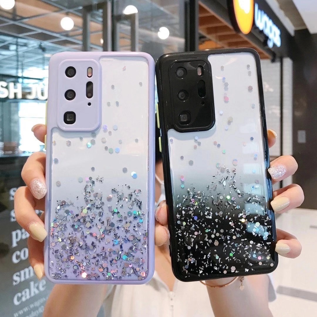 Блестящий чехол из ТПУ для телефона Samsung A01 A11 A21 A31 A41 A51 A71