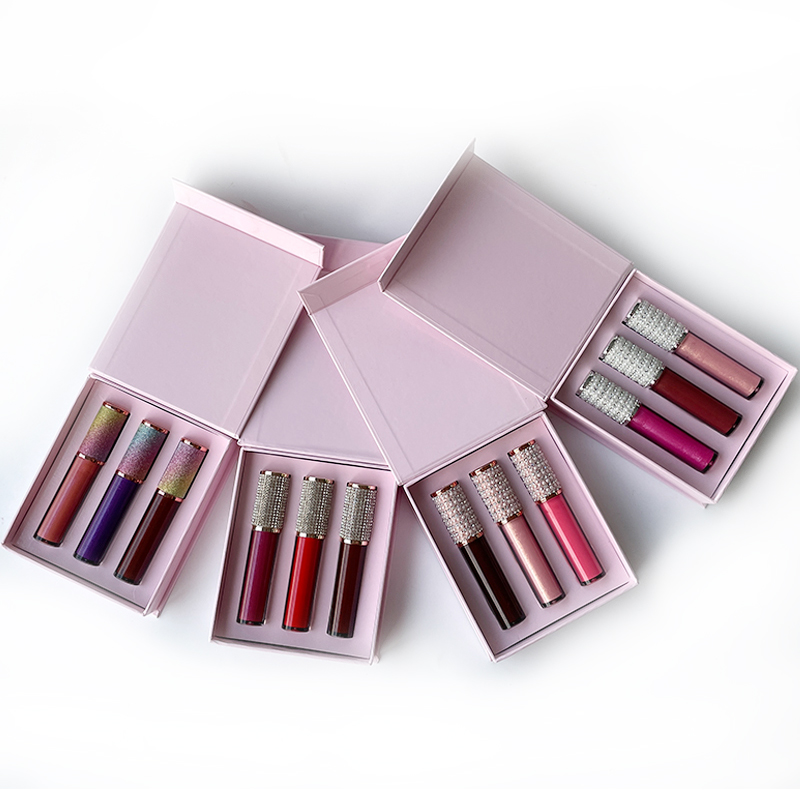 Custom Logo Lip Gloss Private Label Make Your Own Matte Lipgloss gift box set for Christmas gifts
