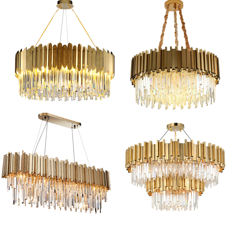 Рестораны lampadario светодио дный постмодерн современные большие классические люстры Гуандун