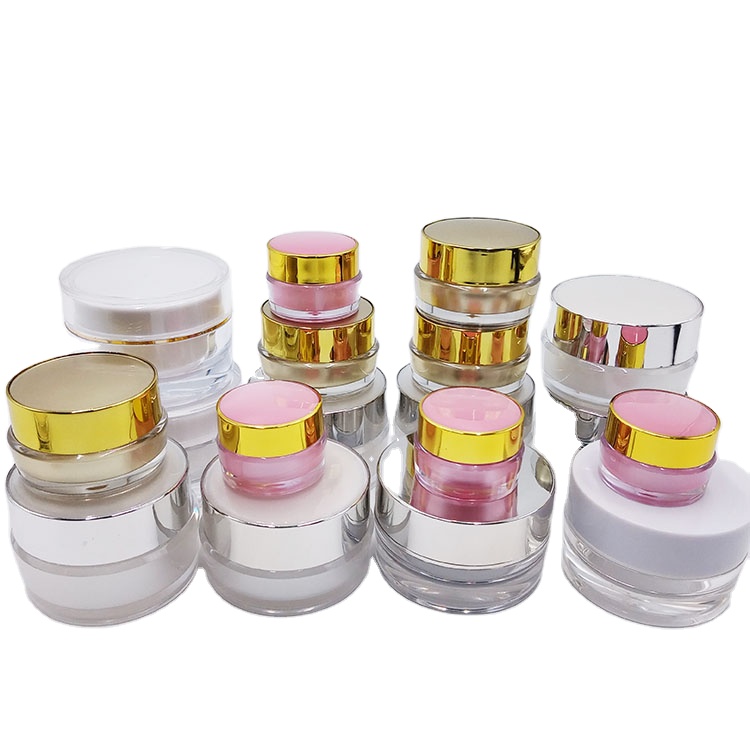 Manufacturer customize 10g 15g plastic jar cream lotion jar Custom cosmetic acrylic jar