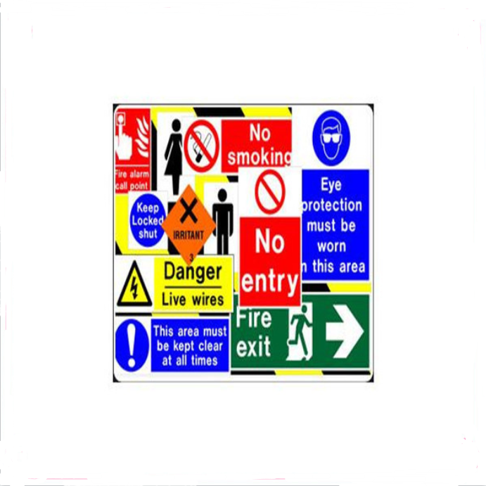PVC or aluminum reflective customized safety sign board