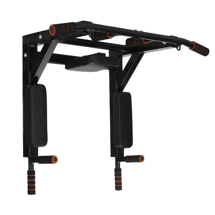 Fitness Multifunctional Wall Mounted Pull Up Bar Chin Up Bar Dip Station Gymnastics Horizontal Bar
