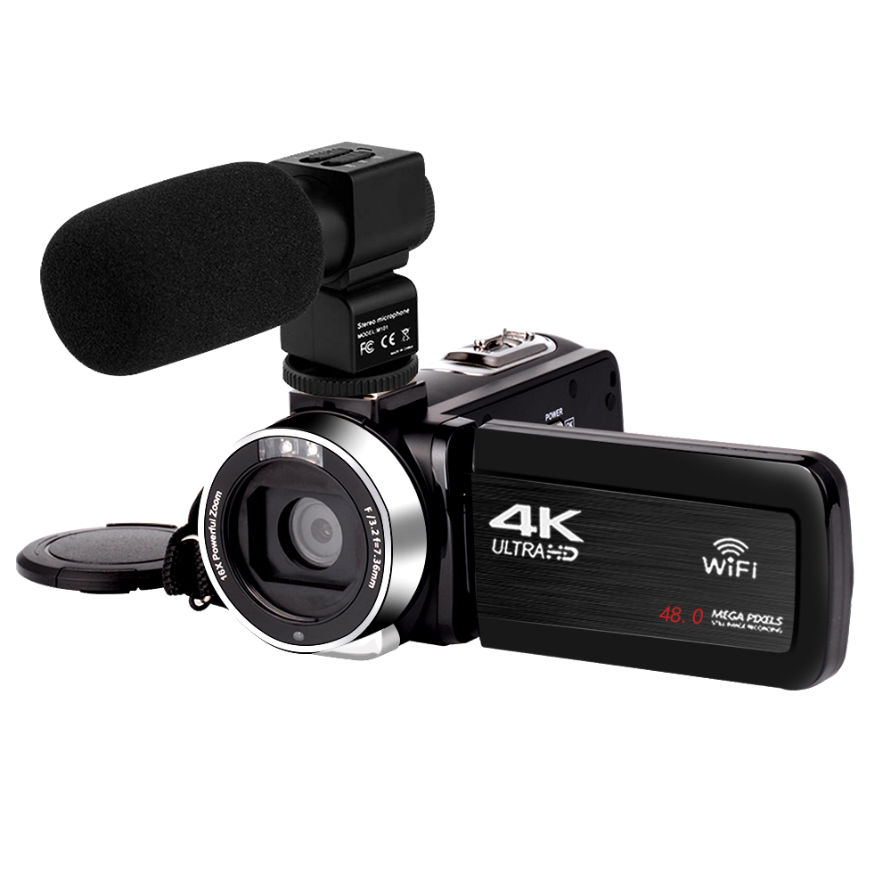 Профессиональная видеокамера Nightshot Mini Dv 60Fps 4K видеокамера Uhd 4K для видеокамеры