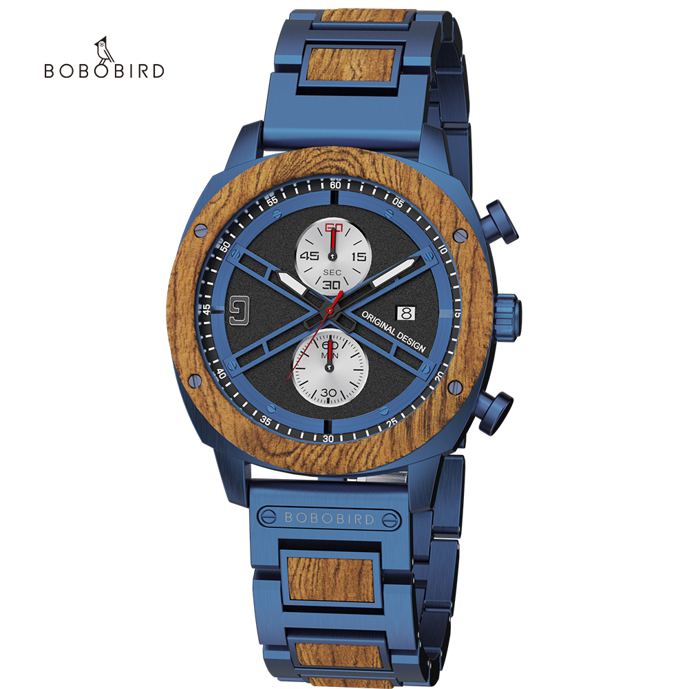 BOBOBIRD Personalized customization The latest fashionable sports style dropshipping oem minimalist wood watch