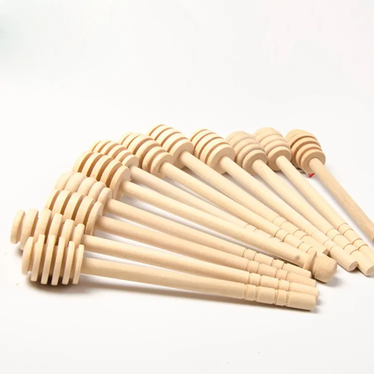 Wholesale High Quality Mini Wood Honey Dipper Sticks Stirrer