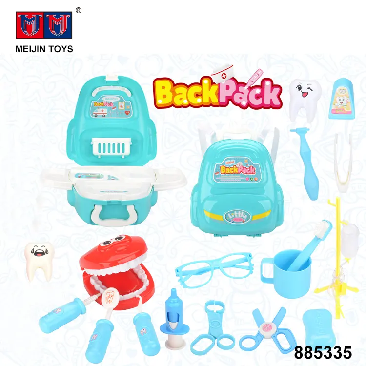backpack pretend play dentist toys doctor sets for children