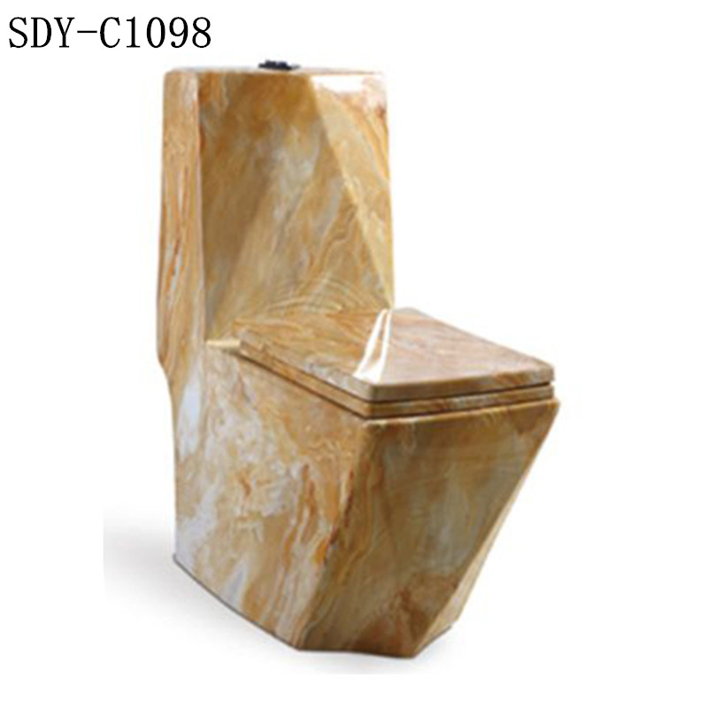 bathroom color wc toilet bowl set ceramic washdown marble color toilet