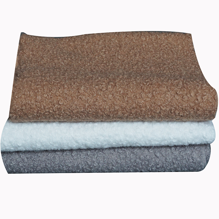 Color customized sheepfold velvet plush fleece kain rasfur fabric women garment fabric