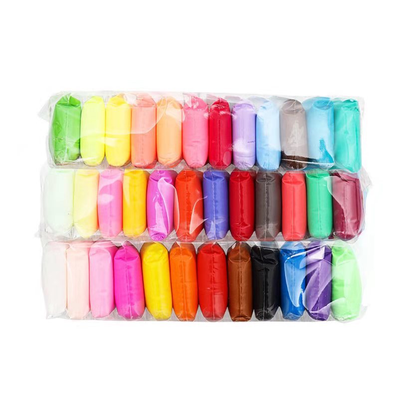 Super Light Clay 12 Color Set Puzzle Color Polymer Clay Toy Plasticine Wholesale Children's Space Paper Clay