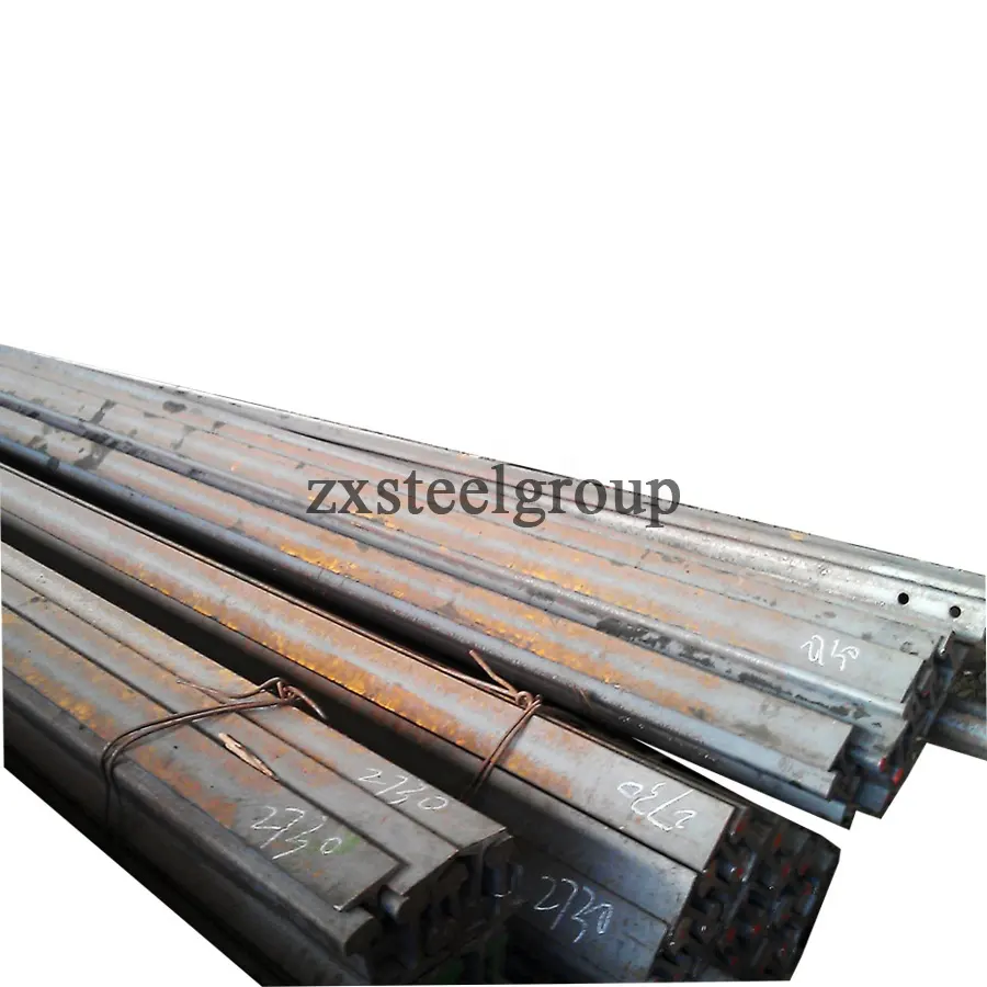 ASCE25 light steel rail 25lb similar with GB12kg rail with Q235 material