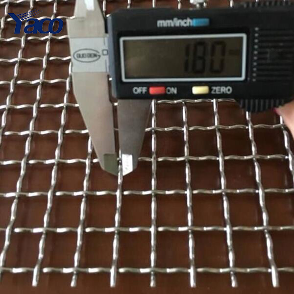 philippine 1480 mesh stainless steel crimped square bbq matting wire mesh 1/2 2 deep fry mesh bbq