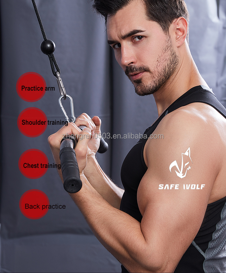 Long tie rod with bearing ring fitness equipment strength training equipment