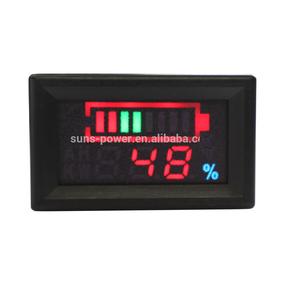 Индикатор напряжения батареи SUNS SDD48 LiPo 12-48 В, измеритель низкого напряжения