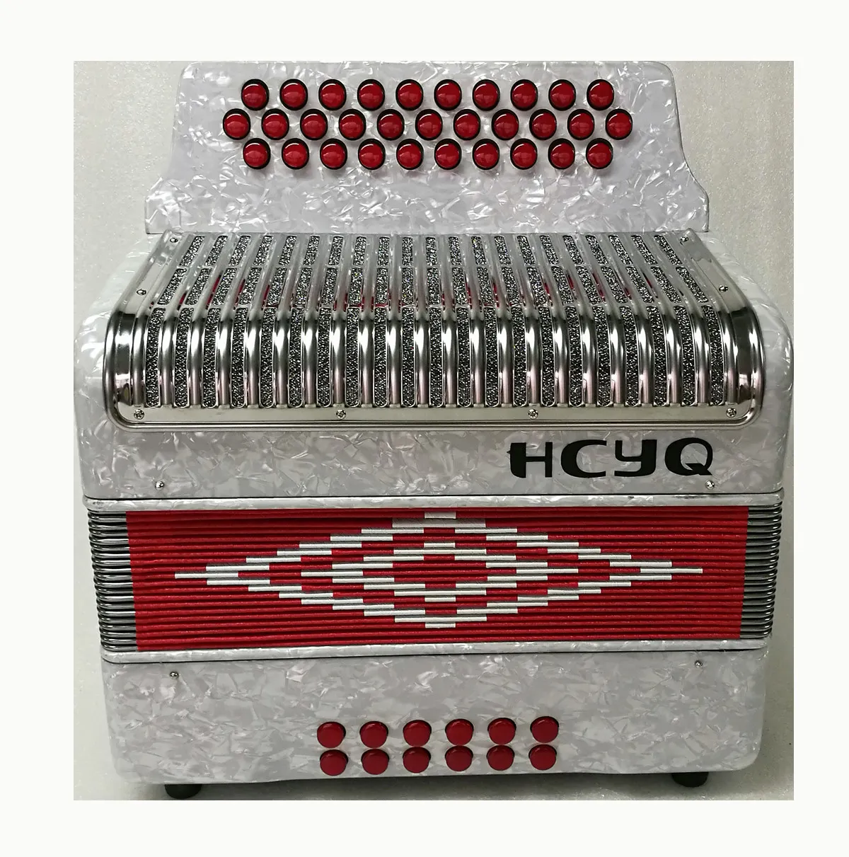 31-key 12-bass high-end accordion stainless steel grille cover button-type 12bass accordion