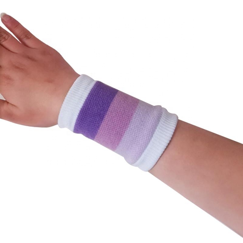 1PCS Cotton Wristbands Wrist Support Sport Sweatband Hand Band Sweat Wrist Support Brace Wraps Guards Gym Volleyball Basketbal