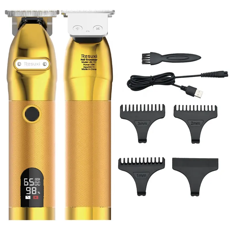 Buy Online New Design Professional Barber Machines Rechargeable Cordless Men Pro Gold Fx Hair Clippers