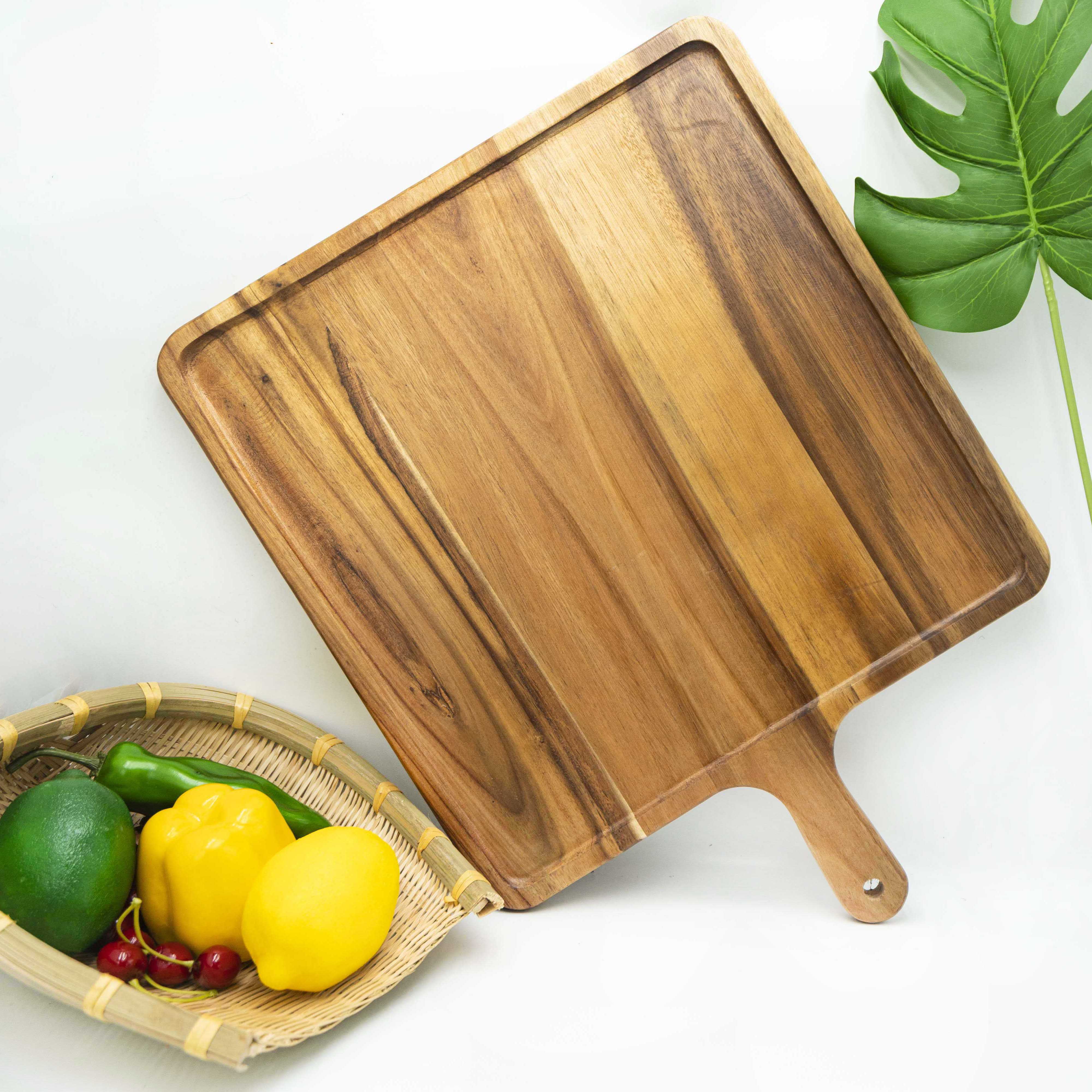 Eco-Friendly Pizza Peel Set Food Serving Board Wood Pizza Paddle Board for Pizza Service Food
